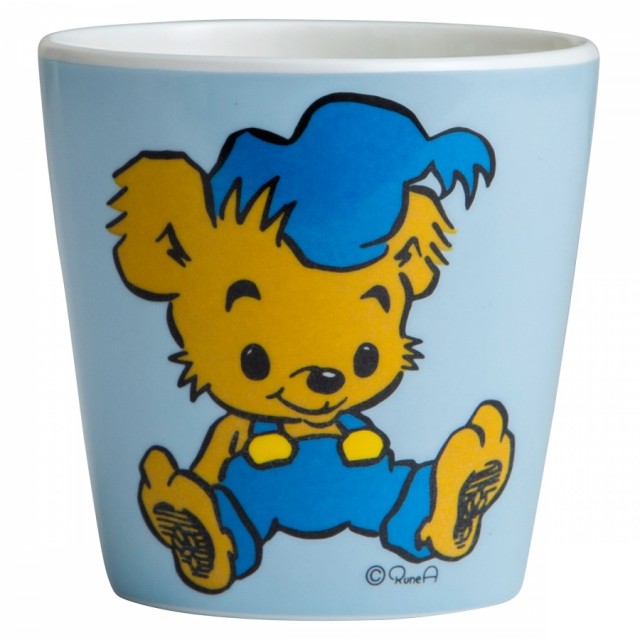 Rätt start bamse samlarmugg med handtag ljusblå