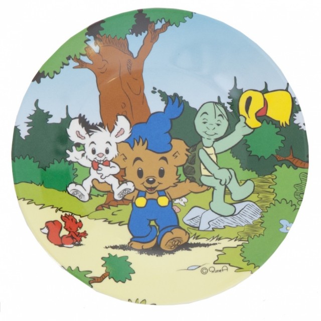 Rätt start bamse tallrik vänner