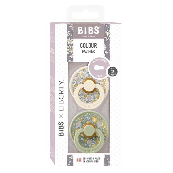 Bibs Liberty napp latex eloise sage mix 6-18mån 2-pack 