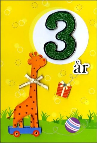 Spaderteam kort handgjort 3 år gul