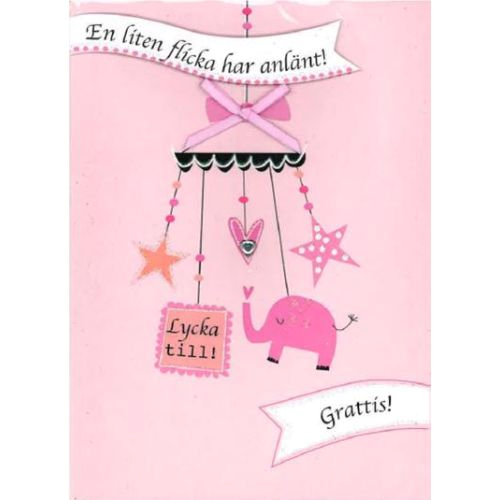 Spaderteam kort en liten flicka har anlänt 