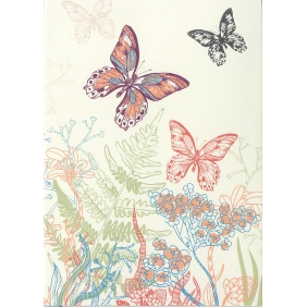 Spaderteam kort med fjärilar