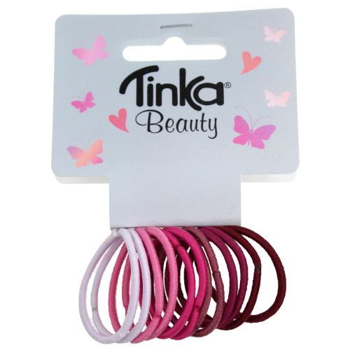 Tinka hårsnoddar rosa 10-pack