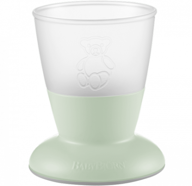 Babybjörn barnglas 2-pack blekgrön