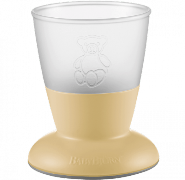 Babybjörn barnglas 2-pack blekgul