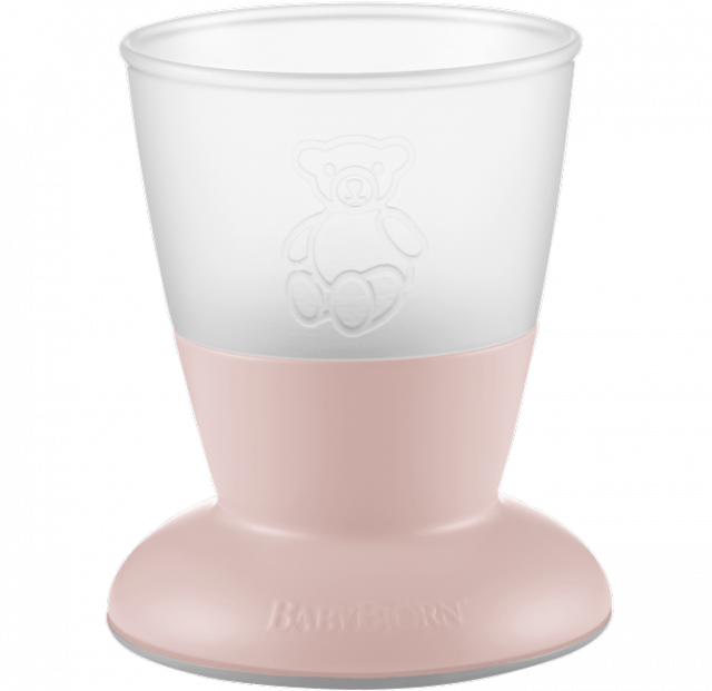 Babybjörn barnglas 2-pack blekrosa