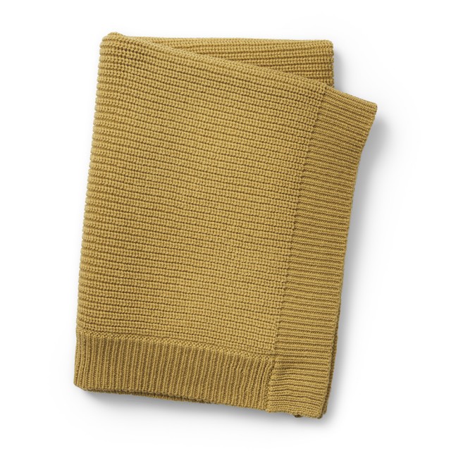 Elodie details filt knitted wool gold 70x100 cm