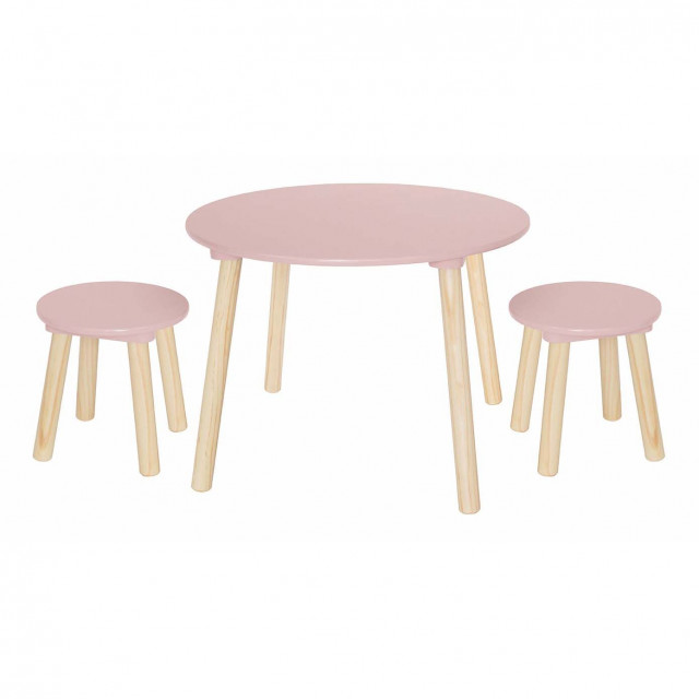 Jabadabado bord med 2 pallar rosa