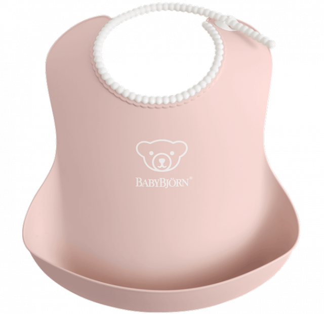 Babybjörn haklapp 1-pack blekrosa