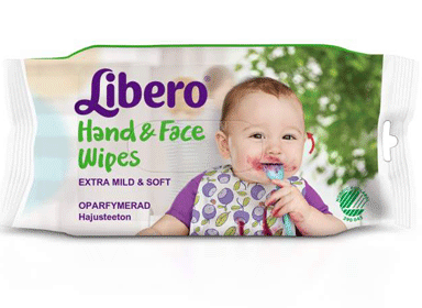 Libero hand & ansiktsservetter 20-pack