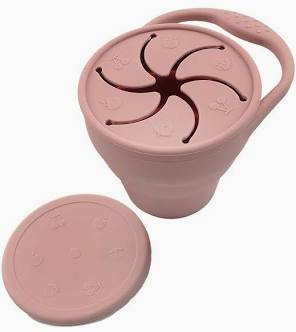Tiny tot snack cup pink