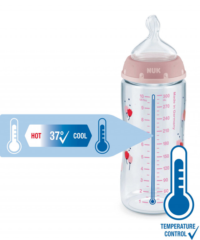 Nuk nappflaska first choice+ silikon 300ml pink