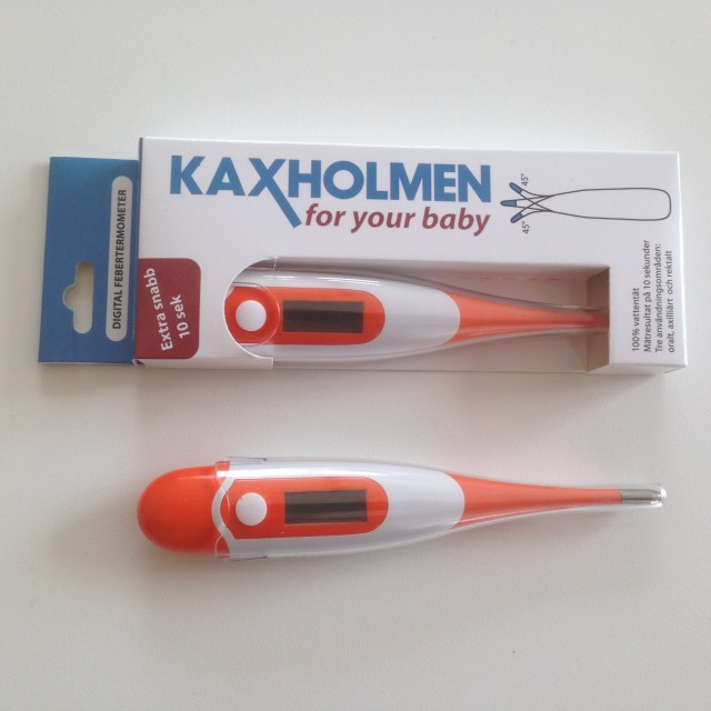 Kaxholmen termometer orange