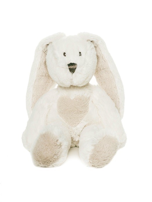 Teddykompaniet kanin teddy cream liten vit