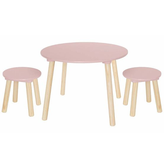 Jabadabado bord med två pallar rosa