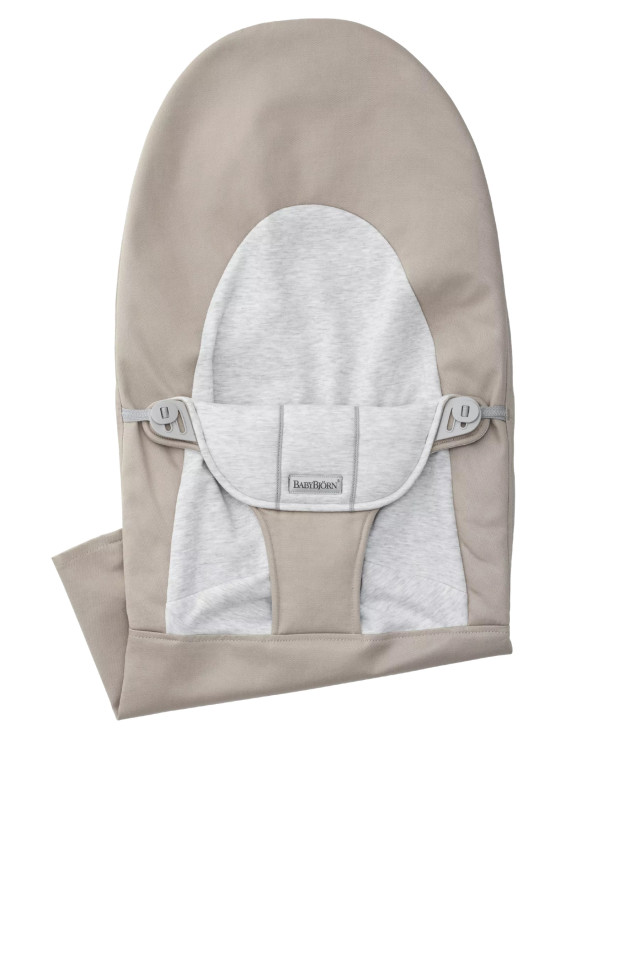 Babybjörn extra tygsits till babysitter vävd/jersey beige/grå