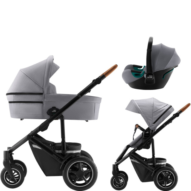 Britax smile 4 PAKET inkl liggdel + babyskydd baby-safe 3 i-size Midnight Grey, Frost Grey, Jade Green, Pure Beige