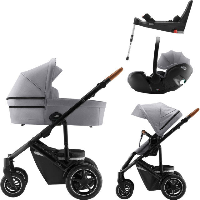 Britax smile 4 PAKET inkl liggdel + babyskydd baby-safe 5z inkl flex base Midnight Grey, Frost Grey, Jade Green, Pure beige