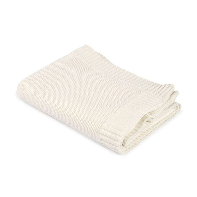 Mini dreams filt knitted blanket off white 75x100cm