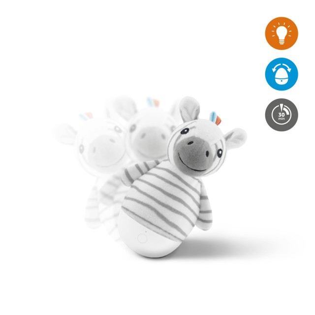Zazu vippleksak/nattlampa zack zebra