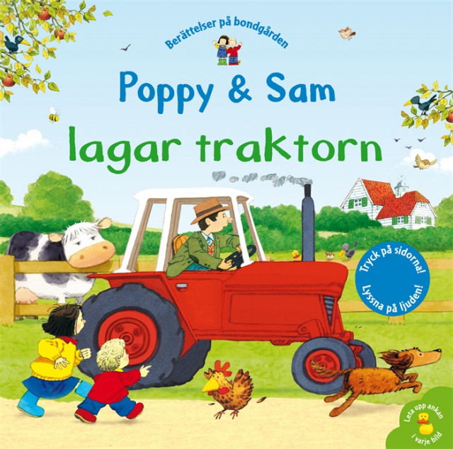 Poppy & sam lagar traktorn. Bok med ljud