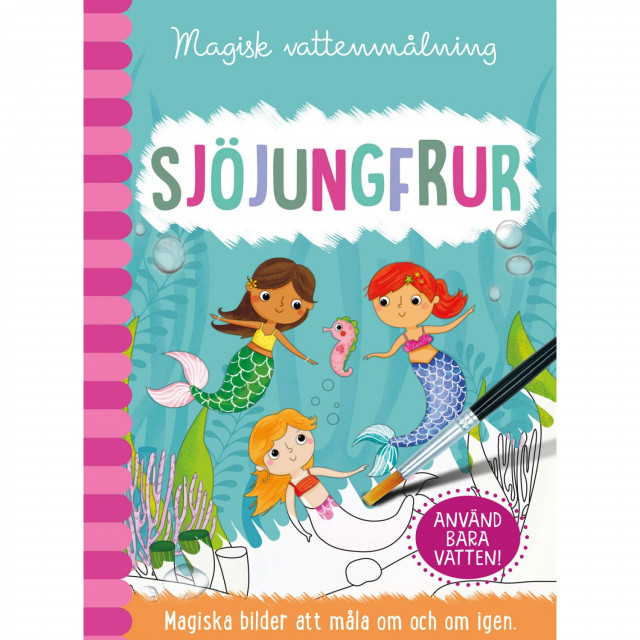 Magisk vattenmålning bok sjöjungfrur