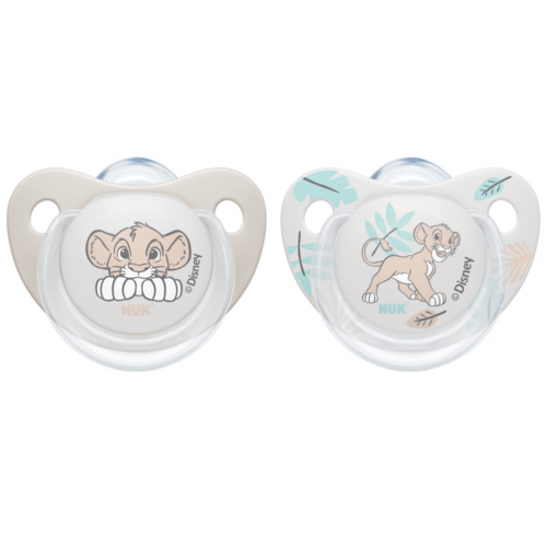 Nuk napp trendline silikon lion king 0-6mån 2-pack