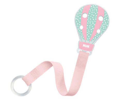 Nuk napphållare ballonger rosa
