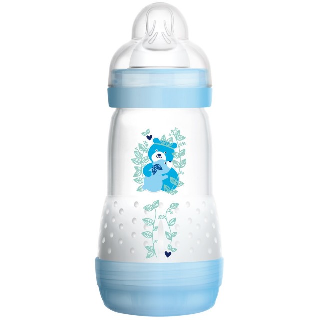 MAM nappflaska anti colic bottle 260ml blå