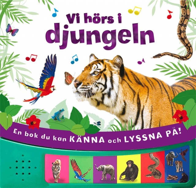 Vi hörs i djungeln. Bok med ljud
