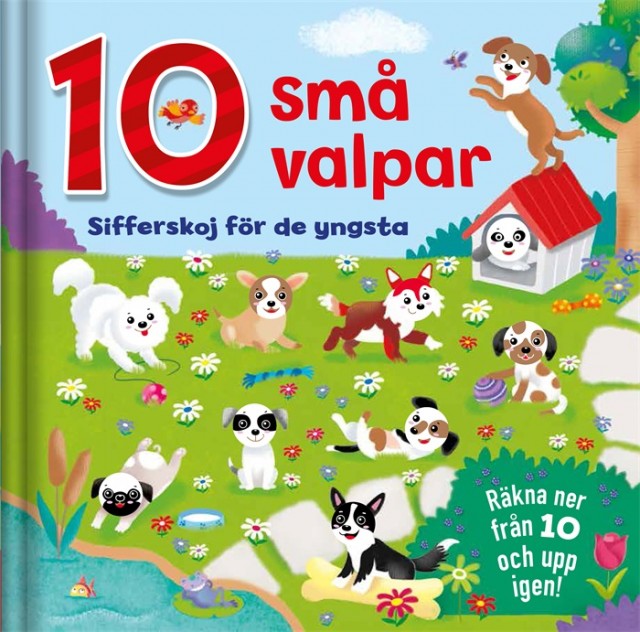 10 små valpar: sifferskoj för de yngsta bok