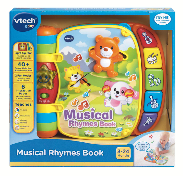 Vtech aktivitetsbok med musikramsor
