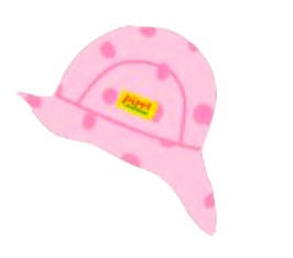 Swimpy uv-hatt pippi rosa