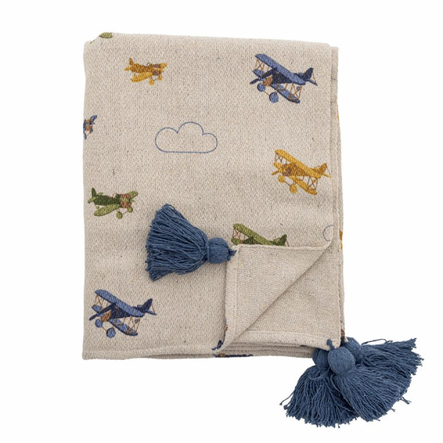 Bloomingville filt plane throw 160x130cm