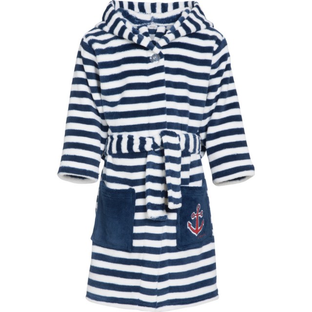 Playshoes badrock fleece randig med ankare