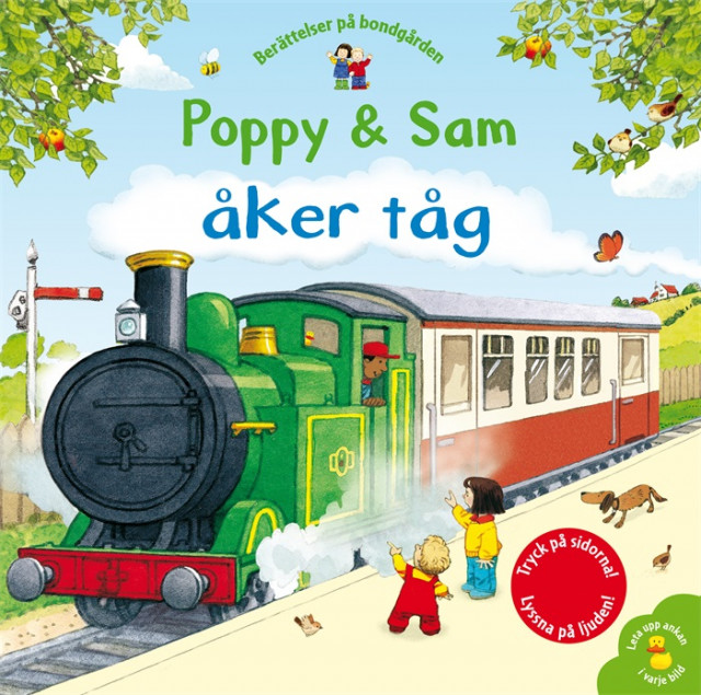 Poppy & sam åker tåg. Bok med ljud