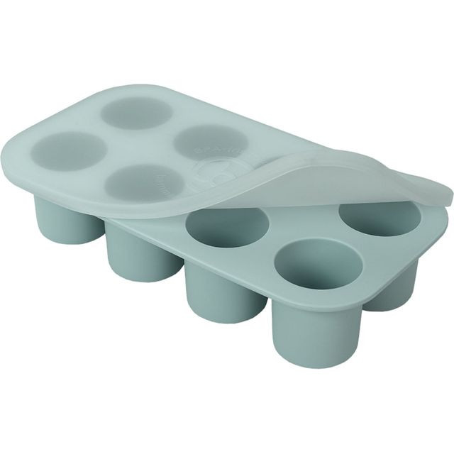 Pufz portionsform för barnmat med lock mint