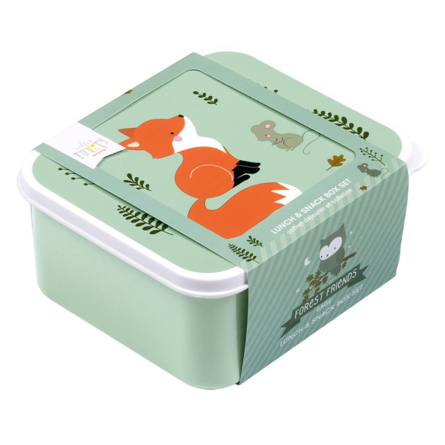 Little lovely company lunch & snackbox forest friends 4-p