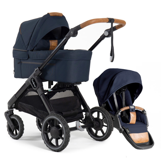 Emmaljunga sento max flat+ duovagn outdoor dark navy 