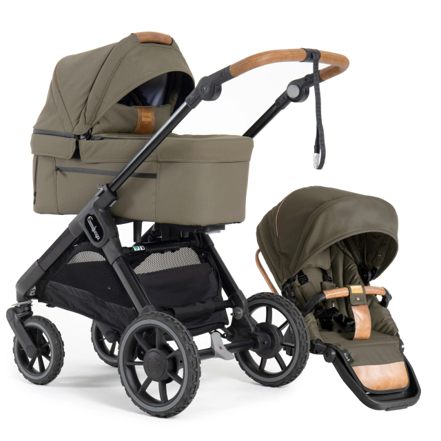 Emmaljunga sento max ergo+ duovagn outdoor olive 