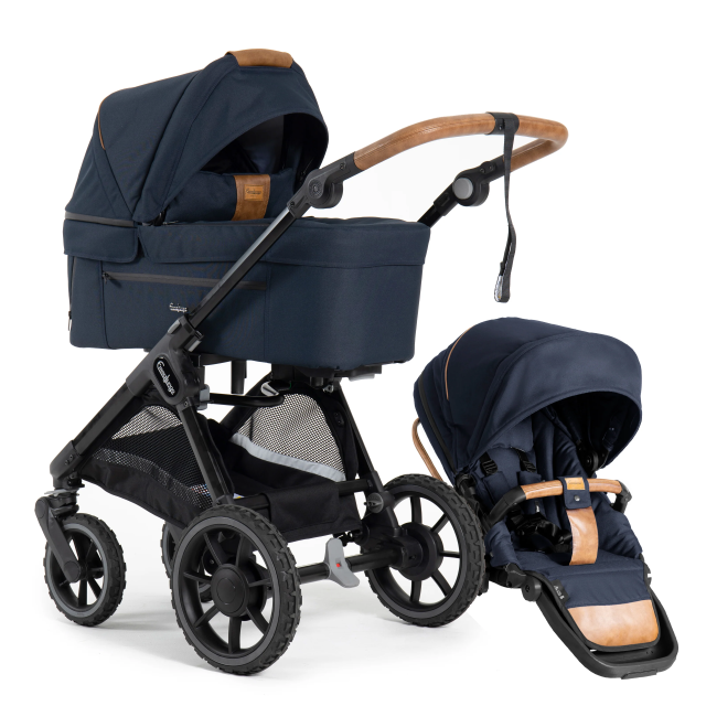 Emmaljunga sento pro ergo+ duovagn outdoor dark navy  