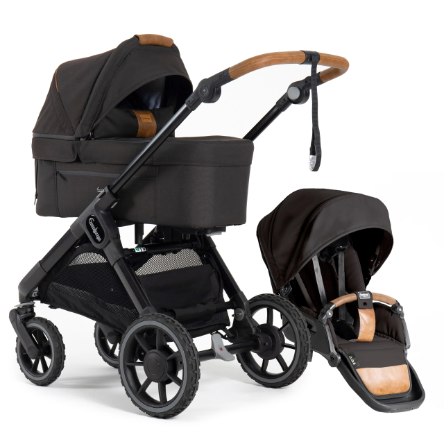 Emmaljunga sento max flat+ duovagn outdoor brown  