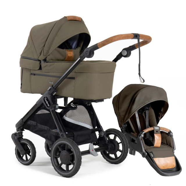 Emmaljunga sento flat+ duovagn outdoor olive 