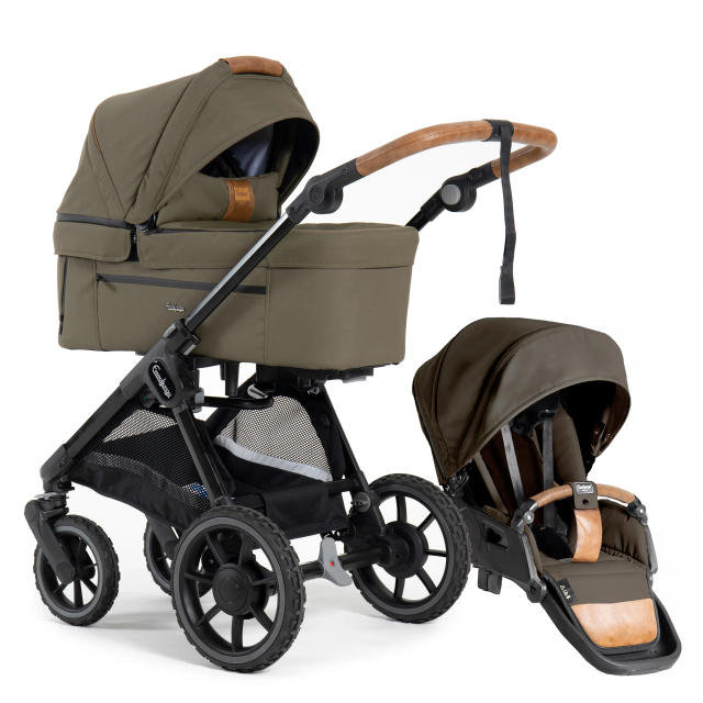 Emmaljunga sento pro flat+ duovagn outdoor olive  