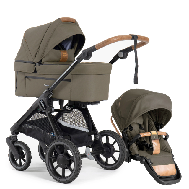 Emmaljunga sento pro ergo+ duovagn outdoor olive  