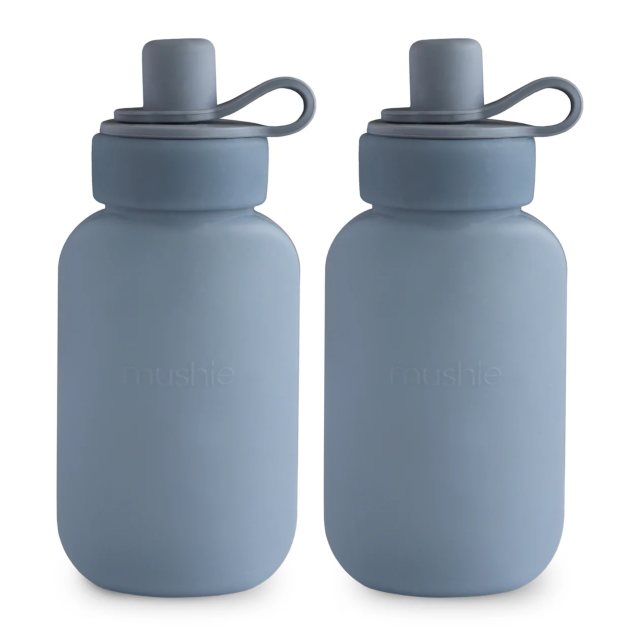 Mushie silicon pure pouch tradewinds 2-pack