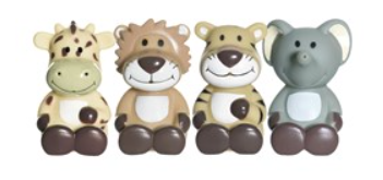 Teddykompaniet diinglisar badlek vilda djur 4-pack
