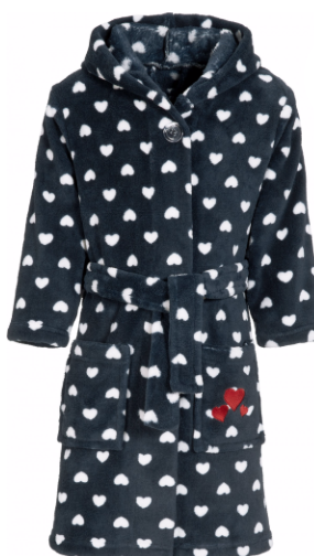 Playshoes badrock fleece hearts navy