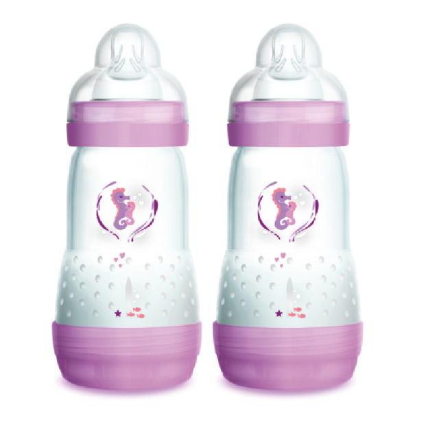 Mam nappflaska easy start 260ml rosa 2-pack