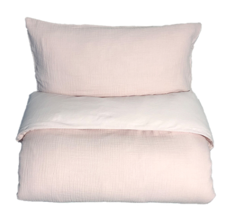 Mini dreams påslakanset little wave vagn/vagga light pink